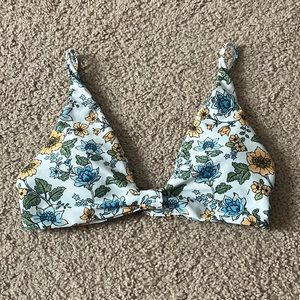 Zaful floral bathing suit top